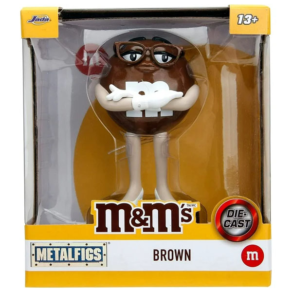 Jada Toys M&M's Brown MetalFigs 4 Inch Die Cast Figure